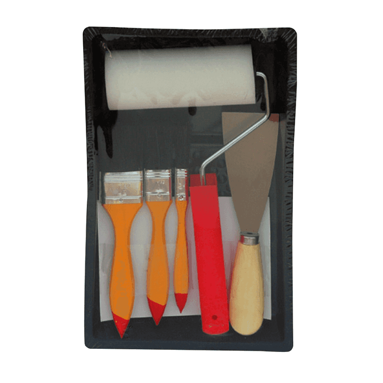 ชุดเครื่องมือตกแต่งแบบประหยัด DIY Paint Tools Kit Nylon Paint Roller Brush