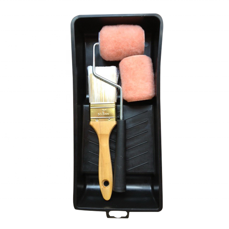 เครื่องมือตกแต่ง True Value Applicators 5PC Mini Roller แปรงทาสีในครัวเรือนเลือกถาดสีชุดสำหรับ Promotion