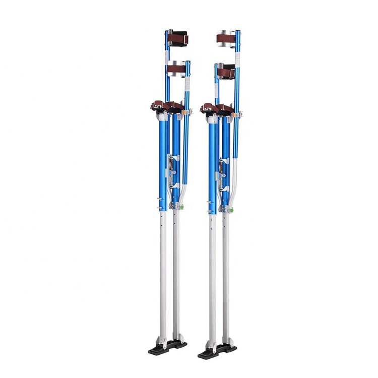 อลูมิเนียมทนทาน Drywall Stilts ปรับความสูงได้ 48 ถึง 64 นิ้ว Lifts Tool สำหรับการฉาบปูนหรือทำความสะอาด Sheetrock